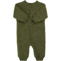Joha Overall - Wolle - Dunkeloliv - - 80 - Overalls