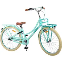 Tpfsports Excellent Kinderfahrrad - Mädchen - 26 Zoll - 3 Gänge - Rücktritt + Handbremse - Grün