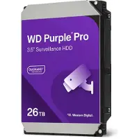 Western Digital Purple Pro WD240PURP, 26 TB, 7200 RPM, 3.5", Serial ATA III