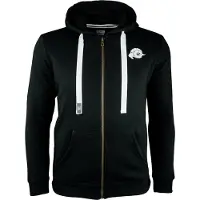 Guggen Mountain Herren Wandern Kapuzenpullover H06 mit Reißverschluss mit Logo Schwarz