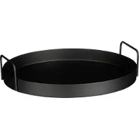 Mica Decorations Mica Tablett Razz schwarz Eisen 6,5 x 30 cm GLO660353637