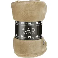 In the Mood Fleecedecke Famke polyester 180 x 130 cm hell braun GLO660353709