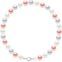 ATELIERS SAINT GERMAIN Armband aus echten Süßwasser-Zuchtperlen rund 6-7 mm