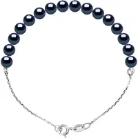 ATELIERS SAINT GERMAIN Armband echte Süßwasser-Zuchtperle rund 6-7 mm