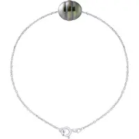 ATELIERS SAINT GERMAIN Armband echte Tahiti-Zuchtperle, eingekreist, 10–11 mm
