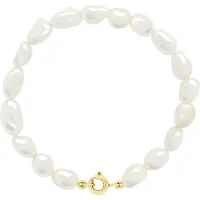 ATELIERS SAINT GERMAIN Armband Gold - Reihe echter Süßwasserperlen Barock 6-7 mm