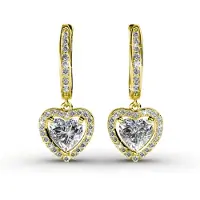 MYC Paris Only Love Ohrringe - Gold und Kristall