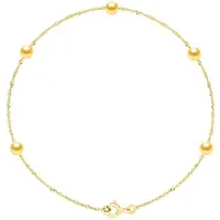 ATELIERS SAINT GERMAIN Armband – 5 echte Süßwasser-Zuchtperlen rund 4–5 mm