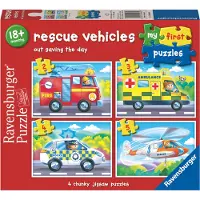 Ravensburger Mein erstes Rä tsel: Fahrzeugschutz 4in1 ( 2,3,4,5 dlks)