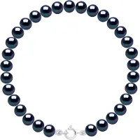 ATELIERS SAINT GERMAIN Armband aus echten Süßwasser-Zuchtperlen, halbrund, 5–6 mm