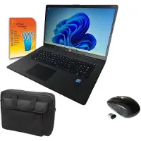 HP Laptop 17,3 Zoll N4500, 8 GB RAM, 512 GB SSD, Office Starter, Tasche und Maus