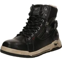 Mustang Winterboots SHOES "Ihana", Damen, Gr. 41, schwarz, Lederimitat, Textil, Schuhe Winterboots, High Top Sneaker, Winterboots mit Warmfutter und TEX