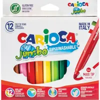 Carioca Jumbo-Filzstifte Superwashable 12er-Pack