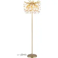 Globo Stehlampe Queena gold Ø 46 cm