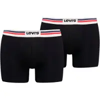 Levi's Levis Boxershorts "LEVIS MEN PL SPW LOGO BOXER BRIEF ORG 2P" mit breitem Logobund