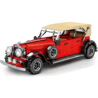 Sembo Oldtimer Bausatz rot – Classic Car Modell mit 1134 Bausteinen