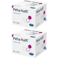 Peha-haft Fixierbinde latexfrei 6 cmx21 m 2x 2x1 St Binden