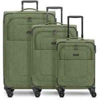 Redolz Essentials 12 THREE SET 4 Rollen Kofferset 3-teilig mit Dehnfalte