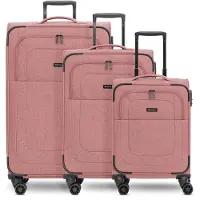 Redolz Essentials 12 Trolley-Set 3-teilig Rose altrosa 55cm