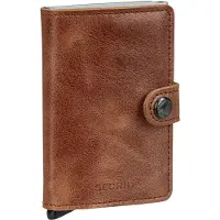 Secrid Miniwallet Vintage Cognac-Silver
