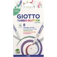 Giotto Turbo Glitter Pastel Filzstift 8er-Pack