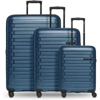 Pactastic Collection 04 THE THREE SET + 4 Rollen Kofferset 3-teilig mit Dehnfalte