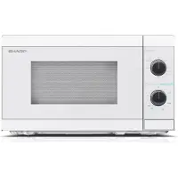Sharp MG01EC Mikrowelle mit Grill, Mikrowelle: 800W, Grill: 1000W, 5 Leistungsstufen, kristallweiß