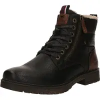 Mustang Schnürstiefel Schwarz in Gr. 46
