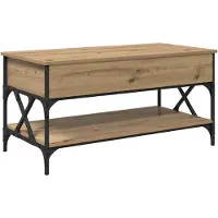 vidaXL Couchtisch Artisan-Eiche 100 x 50 x 50 cm Holzwerkstoff