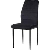 HTI Stuhl Madison Samt, modernes Design, B 43,5 H 96 T 57 cm, Sitzhöhe 49 cm