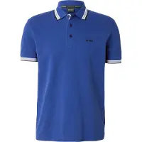 BOSS Green Paddy Polo normale Passform dunkelblau einfarbig