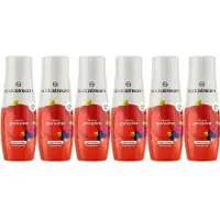 SodaStream Konzentrate – 6er-Packung zuckerfreie Grenadine-Konzentrate – bis zu 54 l Getränke – 440 ml