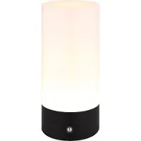 Globo RGB LED Tischleuchte, schwarz, Touchdimmer, Akku, H 19 cm