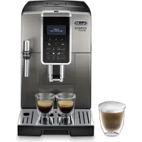 De'Longhi De’Longhi Dinamica Ecam Dinamica Aroma Bar ECAM359.37.TB, Espressomaschine, 1,8 l, Kaffeebohnen, Gemahlener Kaffee, Eingebautes Mahlwerk, 1450 W, Schwarz, Silber