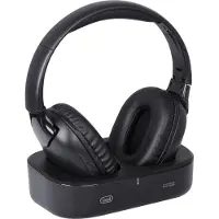 Trevi FRS 1490 RW, Kabellos, Anruf/Musik/TV, 480 g, Kopfhörer, Schwarz