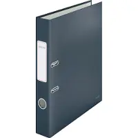 Leitz 10620089, Konventioneller Dateiordner, A4, Karton, Schwarz, Matt, Porträt