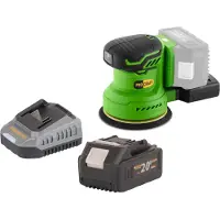 Procraft PX20BLbb Akku Exzenterschleifer 20 V 125 mm Brushless + 1x Akku 4,0 Ah + Ladegerät