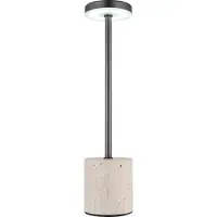 Globo Lighting Tischleuchte POLINA DH 8x34 cm grau Tischlampe