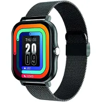 Avizar , Balnéo Smartwatch 1,69" AMOLED, BT 5.1, IP67, Stahlband, Schwarz