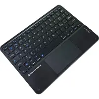 Conceptronic TOBIN01BIT Bluetooth-Tastatur mit Touchpad, 10 Zoll, QWERTY, Schwarz