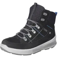 Ricosta Boots BOSTON für kalte Tage echt Leder/Textil Schnürung Reißverschluss Warmfutter Jungen Schwarz Größe 36