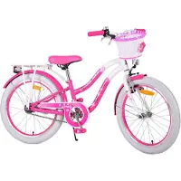 Tpfsports Lovely Kinderfahrrad - Mädchen - 20 Zoll - Rücktritt + Handbremse - Rosa