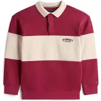 Tommy Hilfiger Colour-Blocked Long Sleeve Polo Shirt, Polohemd, Kind, Sand, 1-1.5Y, Polokragen, Langärmlig