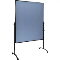 Legamaster Moderationswand PREMIUM PLUS klappbar, Textil, blaugrau