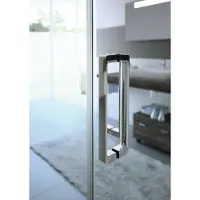 Huppe Classics 2 EasyEntry Viereck Gleittür 1-teilig mit festem Segment, Breite:120cm, Höhe:200cm, linksseitige Befestigung, C25309069322