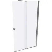 Huppe Xtensa pure Walk-In Gleittür 1teilig, mit festem Segment, Breite:110cm, Anschlag rechts, Que
