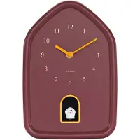 Karlsson – Moderne Hunde-Wanduhr – Bordeauxrot – Ø29,1 cm