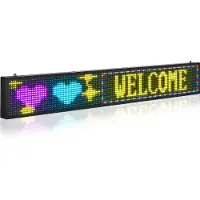 Vevor programmierbare LED Zeichen P10 Vollfarbe flexibles digitales Scrolling Panel