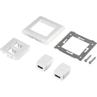 Renkforce 2 Port Unterputz HDMI Wandanschlussdose mit Kabel