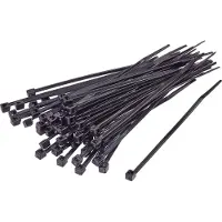 TRU COMPONENTS 1592863 TC-CVR240LBK203 Kabelbinder 240 mm 7.60 mm Sort Uv-stabiliseret 100 stk